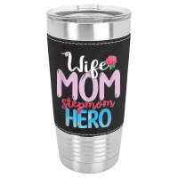 Family Mommy Wife Mom Stepmom Hero Mothers Day Rose Step Mom Tank Top Leatherette Tumbler | Artistshot