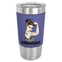 Womens Ehlers Danlos Syndrome Warrior Unbreakable Strong Woman V Neck Leatherette Tumbler | Artistshot