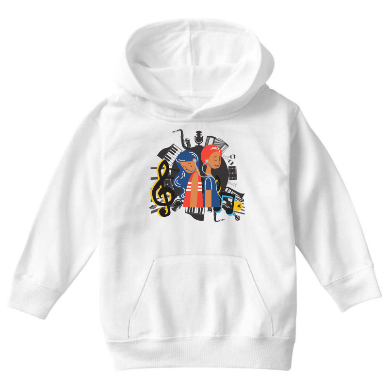 Love Music Youth Hoodie | Artistshot