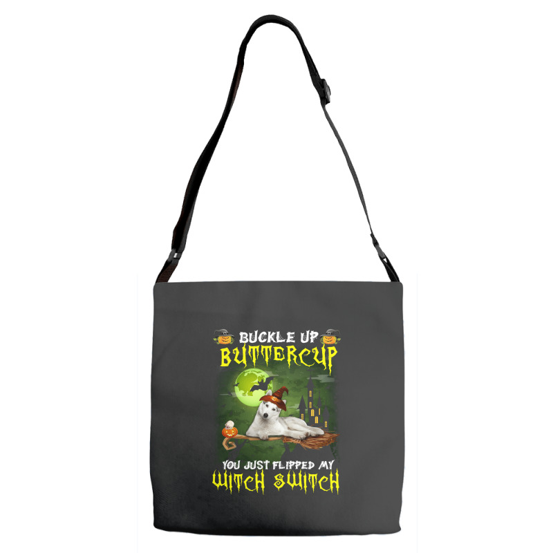 Siberian Husky Buckle Up Buttercup You Just Flipped My Witch Switch Adjustable Strap Totes | Artistshot