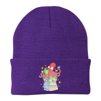 Book Lovers Octopus Reading Kids Girls Womens Cute Bookworm Vintage Beanie | Artistshot