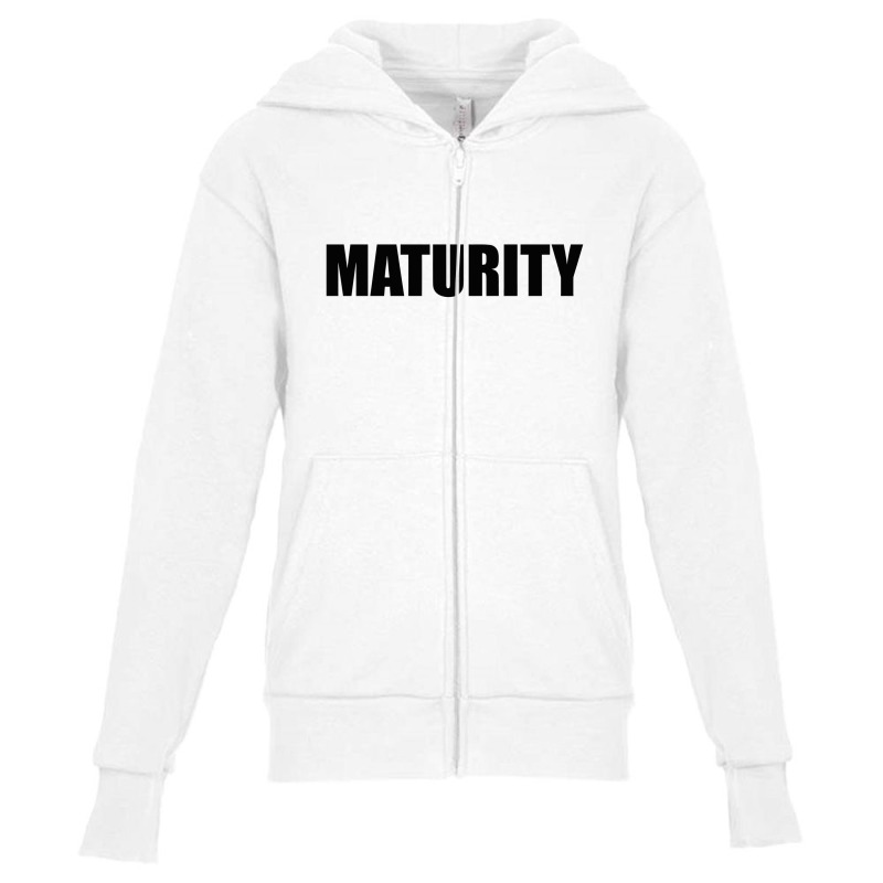 Maturity Premium T Shirt Youth Zipper Hoodie by ARTWOMAN | Artistshot