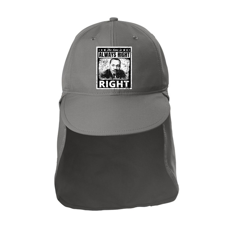 Martin Lur King Jr Mlk   Time Is Always Right Sun Shade Cap by Binhthai9809 | Artistshot