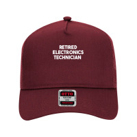 Retired Electronics Technician T Shirt Mesh Back Trucker Hat | Artistshot