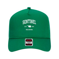 Sentinel Oklahoma Ok Vintage Athletic Sports Design T Shirt Mesh Back Trucker Hat | Artistshot