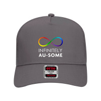 Red Instead Autism   Infinitely Au Some Infinity Mesh Back Trucker Hat | Artistshot