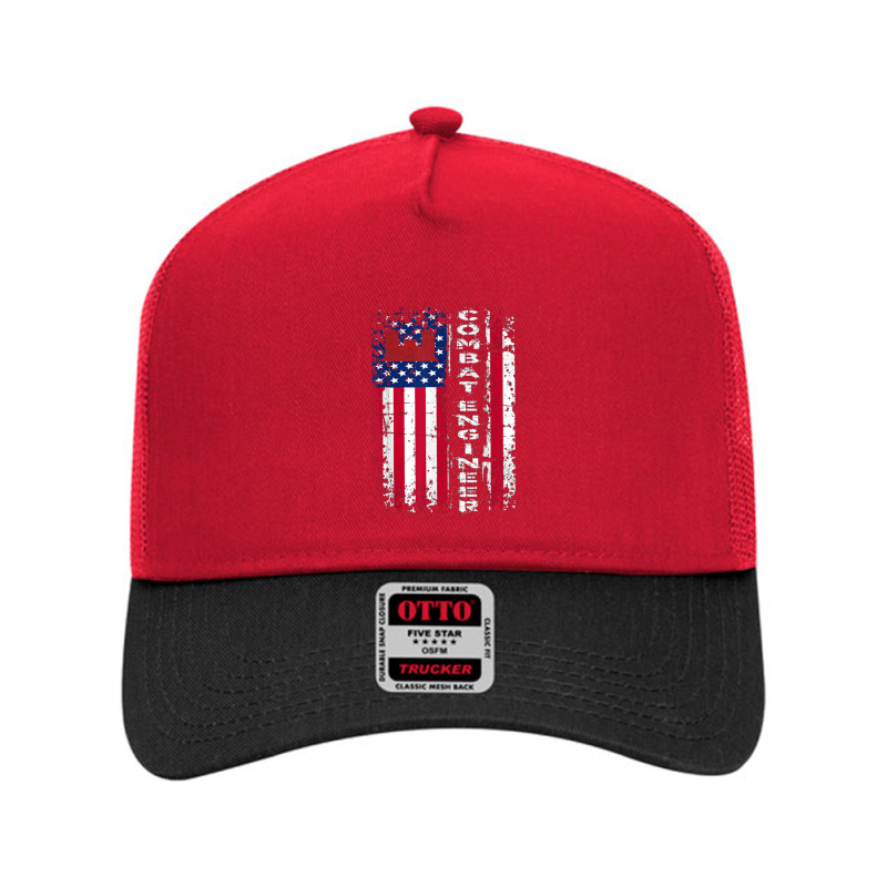 Combat Engineer Distressed American Flag   U.s. Military Mesh Back Trucker Hat by daniellepaine | Artistshot