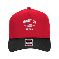 Angleton Texas Tx Usa Stars & Stripes Vintage Style Mesh Back Trucker Hat | Artistshot