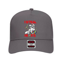 I Steal Hearts Autism Awareness Dinosaur Trex Mesh Back Trucker Hat | Artistshot