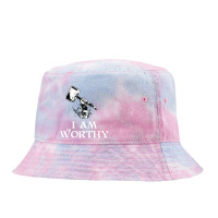 I Am Worthy Tie Dyed Bucket Hat | Artistshot