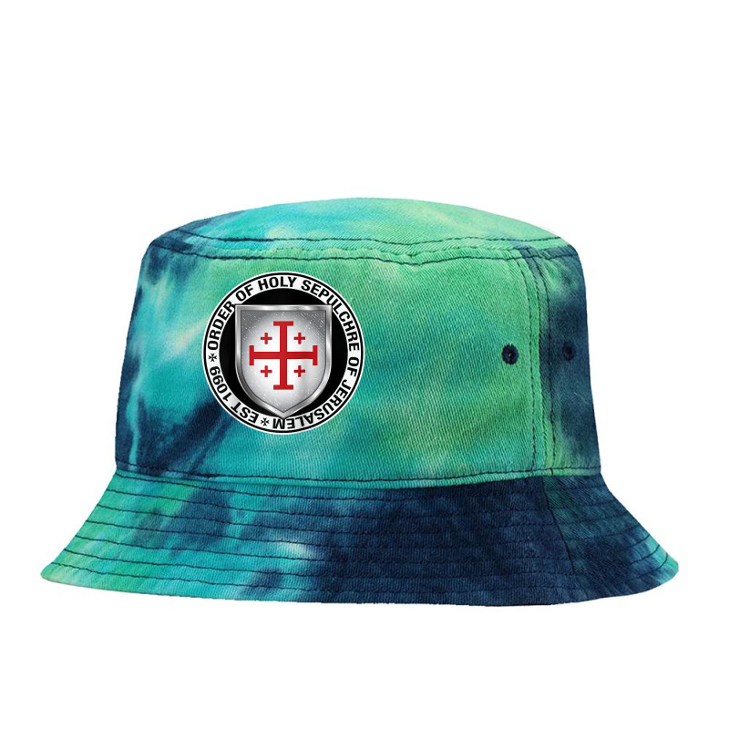 Order Of The Holy Sepulchre Of Jerusalem Shield Raglan Baseball Tee Tie Dyed Bucket Hat | Artistshot