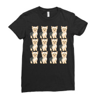 Cute Yorkie Pattern T  Shirt Yorkshire Terrier Cute Pattern T  Shirt Ladies Fitted T-shirt | Artistshot