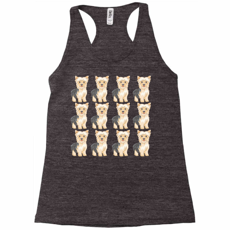 Cute Yorkie Pattern T  Shirt Yorkshire Terrier Cute Pattern T  Shirt Racerback Tank by pullovercostarican | Artistshot