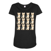 Cute Yorkie Pattern T  Shirt Yorkshire Terrier Cute Pattern T  Shirt Maternity Scoop Neck T-shirt | Artistshot