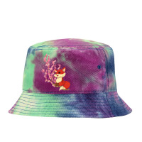 Forest Animal Lover Sakura Cherry Blossom Wildlife Fox T Shirt Tie Dyed Bucket Hat | Artistshot