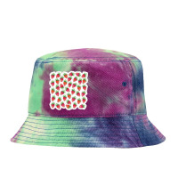 Chic Gold Brushstrokes On Island Paradise Blue 24183434 Tie Dyed Bucket Hat | Artistshot