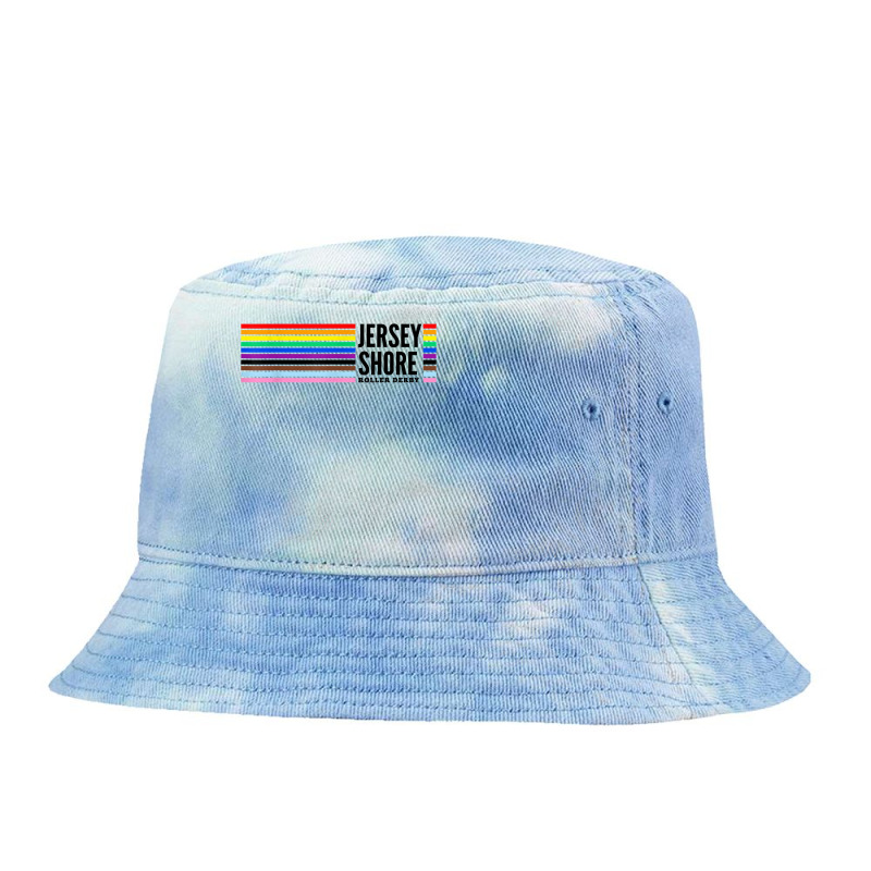 Jersey Shore Roller Derby Pride T Shirt Tie Dyed Bucket Hat | Artistshot