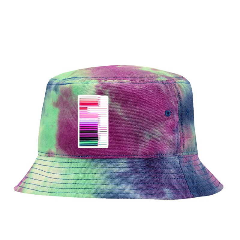 Elegant Pink White And Black Modern Geometric 17464414 Tie Dyed Bucket Hat by Sri66 | Artistshot