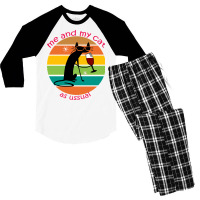 Funny Cat Men's 3/4 Sleeve Pajama Set | Artistshot