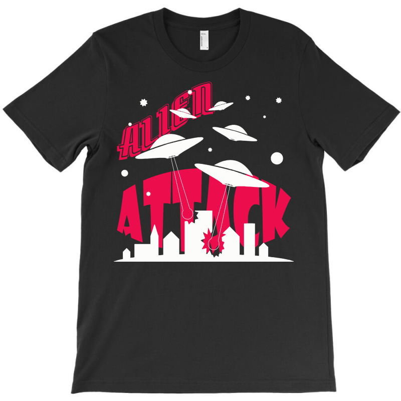 Alien Attack Invasion T-Shirt by DTFDOT | Artistshot