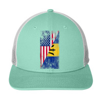 Usa Barbados Flags   United States Of America, Barbadian T Shirt Snapback Trucker Cap | Artistshot