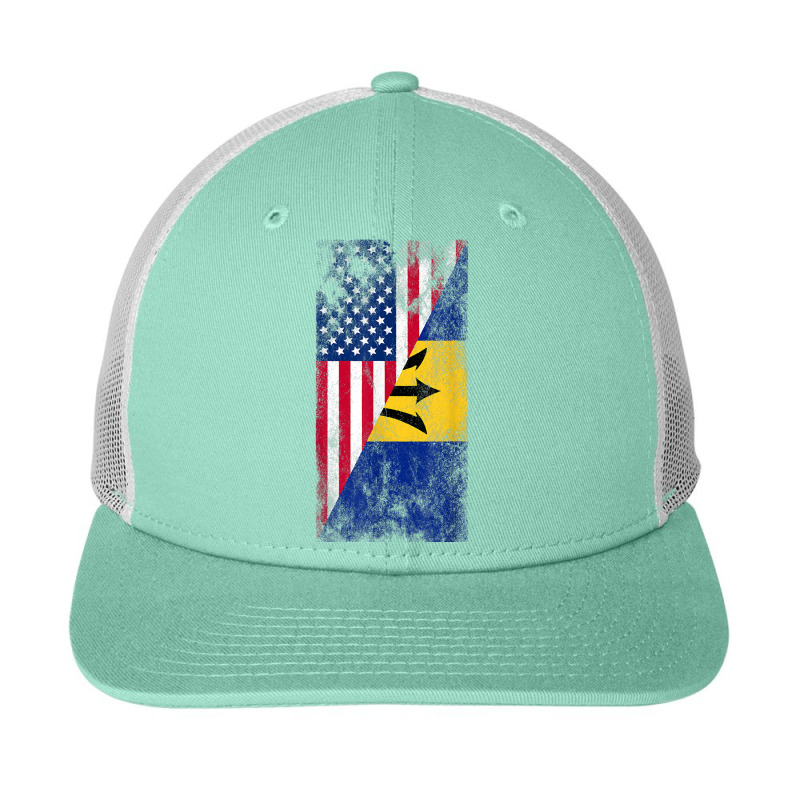 Usa Barbados Flags   United States Of America, Barbadian T Shirt Snapback Trucker Cap by rostinoko | Artistshot