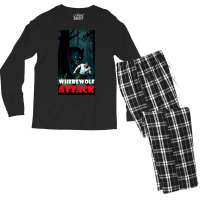 Wherewolf Attack Men's Long Sleeve Pajama Set | Artistshot