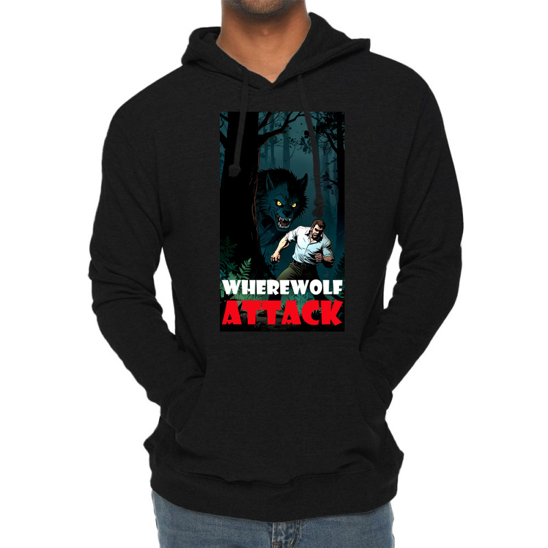 Wherewolf Attack Lightweight Hoodie by DTFDOT | Artistshot