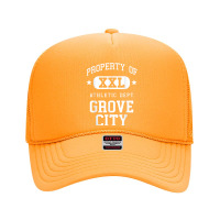 Grove City Xxl Athletic School Property Funny Foam Trucker Hat | Artistshot