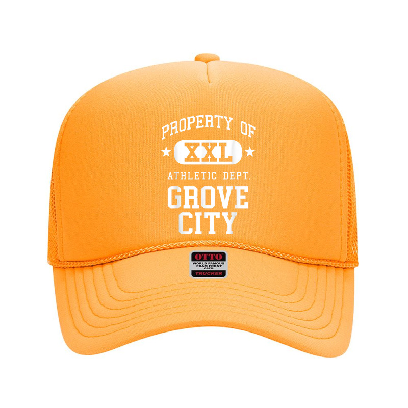 Grove City Xxl Athletic School Property Funny Foam Trucker Hat | Artistshot