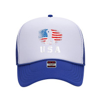 Wheelchair Basketball,disability Sports Handicap Usa Flag T Shirt Foam Trucker Hat | Artistshot