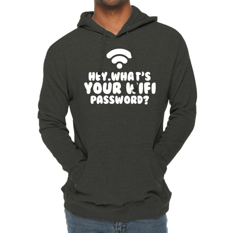 Hey What's Your Wifi Password Lightweight Hoodie | Artistshot