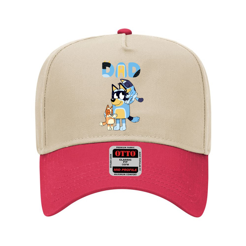 Dad Playing Son And Daughter Adjustable Baseball Cap | Artistshot