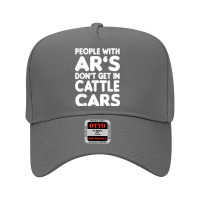 People With Ar's Don'gein Cattle Cars Sarcastic Characters Video Game Adjustable Baseball Cap | Artistshot