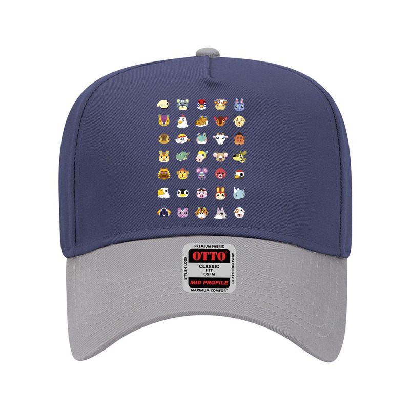 Animal Crossing New Horizons Group Shot Character Faces Sweat Adjustable Baseball Cap | Artistshot