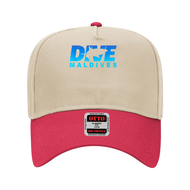 Dive Maldives With Shark, Scuba Diving In The Maldives Adjustable Baseball Cap | Artistshot