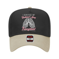 I Survived My Husband's Lung Transplant Organ Donation Premium T Shirt Adjustable Baseball Cap | Artistshot