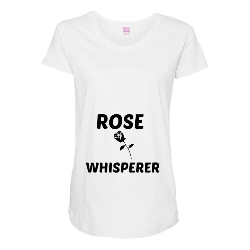 Rose Whisperer Maternity Scoop Neck T-shirt by Perfect Designers | Artistshot