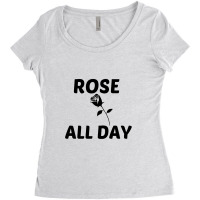 Rose All Day Women's Triblend Scoop T-shirt | Artistshot