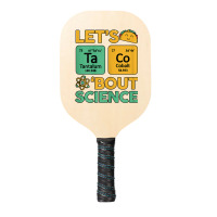 Womens Teacher Shirt Let's Taco Bout Science Cute Chemistry Physics Pickleball Paddle | Artistshot