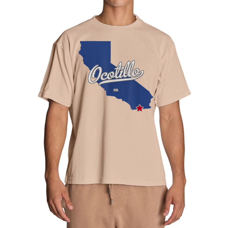 Ocotillo California Ca Map T Shirt Urban Heavy T-shirt | Artistshot