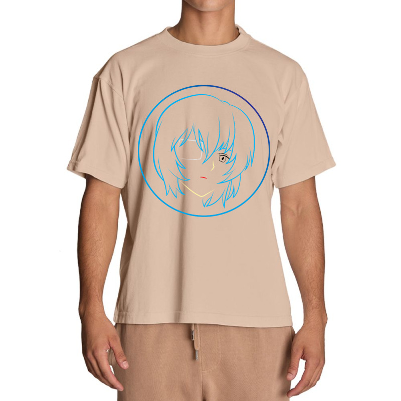 Rei Ayanami's Face - 06a Urban Heavy T-shirt by Aiello Mcdade | Artistshot