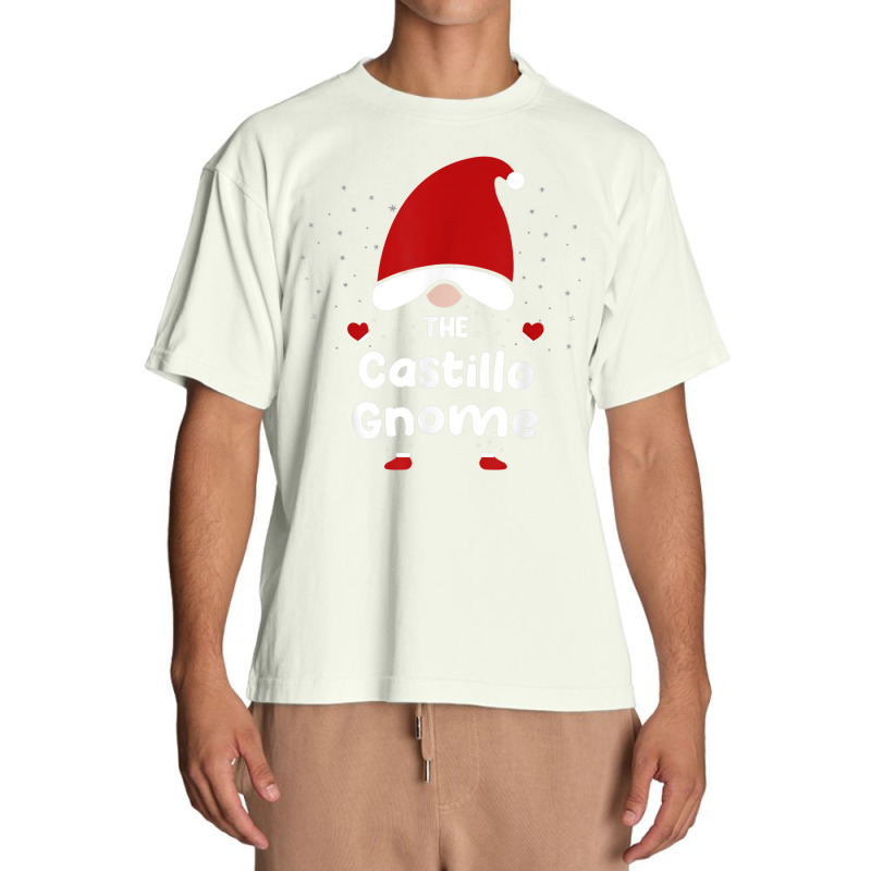 Castillo Gnome Christmas Pajama   Castillo Surname Gnome Urban Heavy T-shirt | Artistshot