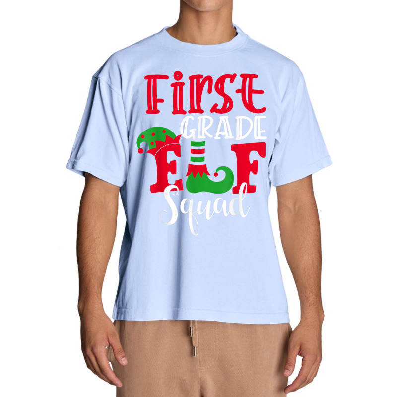 Elf Squad Fifth Grade Christmas Teacher Top Elf Squad Xmas Urban Heavy T-shirt | Artistshot