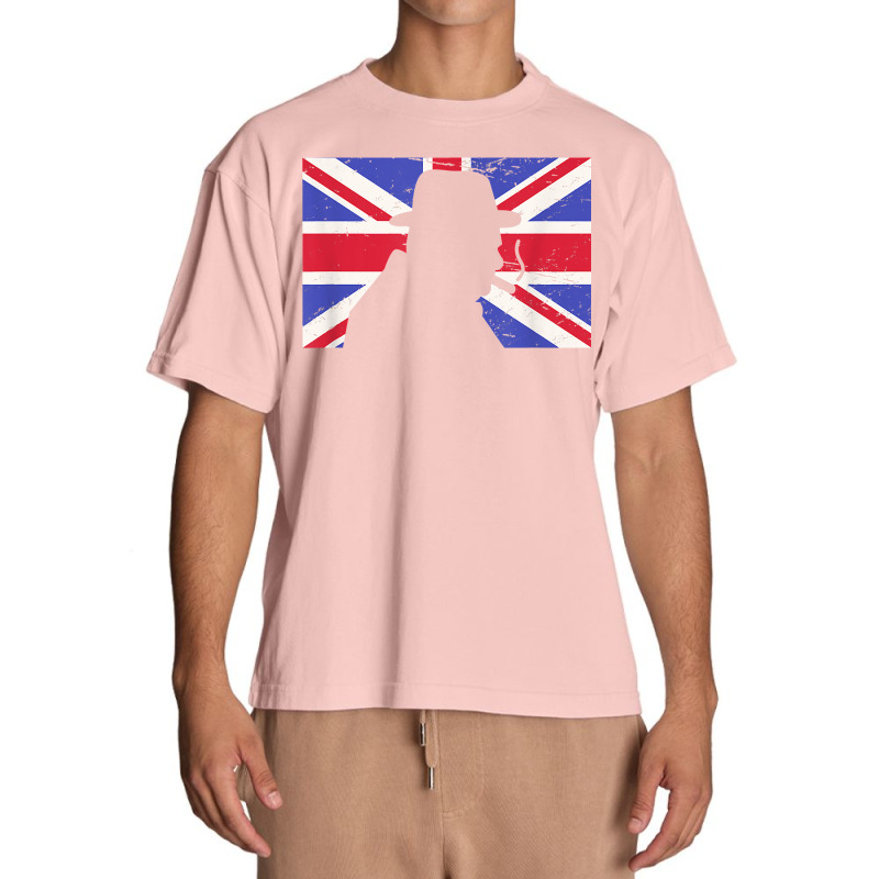 Winston Churchill Wwii Battle Of Britain Uk Flag Urban Heavy T-shirt | Artistshot