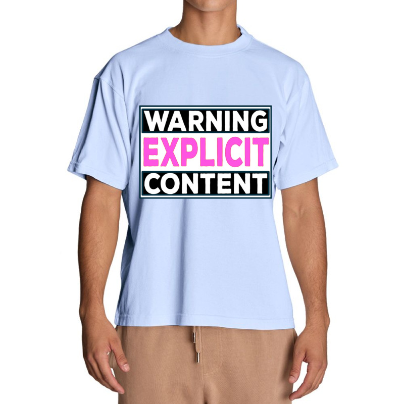 Explicit Content  - Notice Explicit Content Urban Heavy T-shirt by DEMARCOBLACK | Artistshot