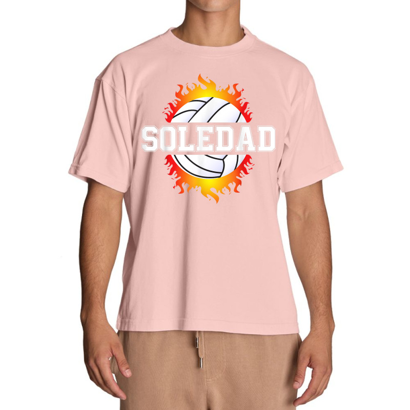 Soledad Name Volleyball Player Girls Ball And Net Sports Fan Urban Heavy T-shirt | Artistshot