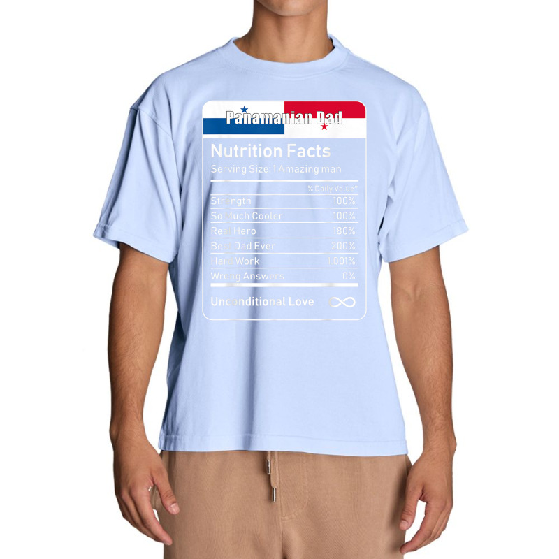 Panamanian Dad Nutrition Facts T Shirt Urban Heavy T-shirt by cm-arts | Artistshot