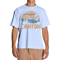 Canton Vintage Sunset Distressed Funny T Shirt Urban Heavy T-shirt | Artistshot