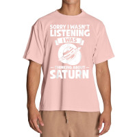 Saturn Planet Ring Solar System Gas Atmosphere Space T Shirt Urban Heavy T-shirt | Artistshot